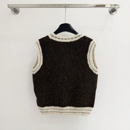 CHANEL 26S SLEEVELESS KNIT BLAZER 741