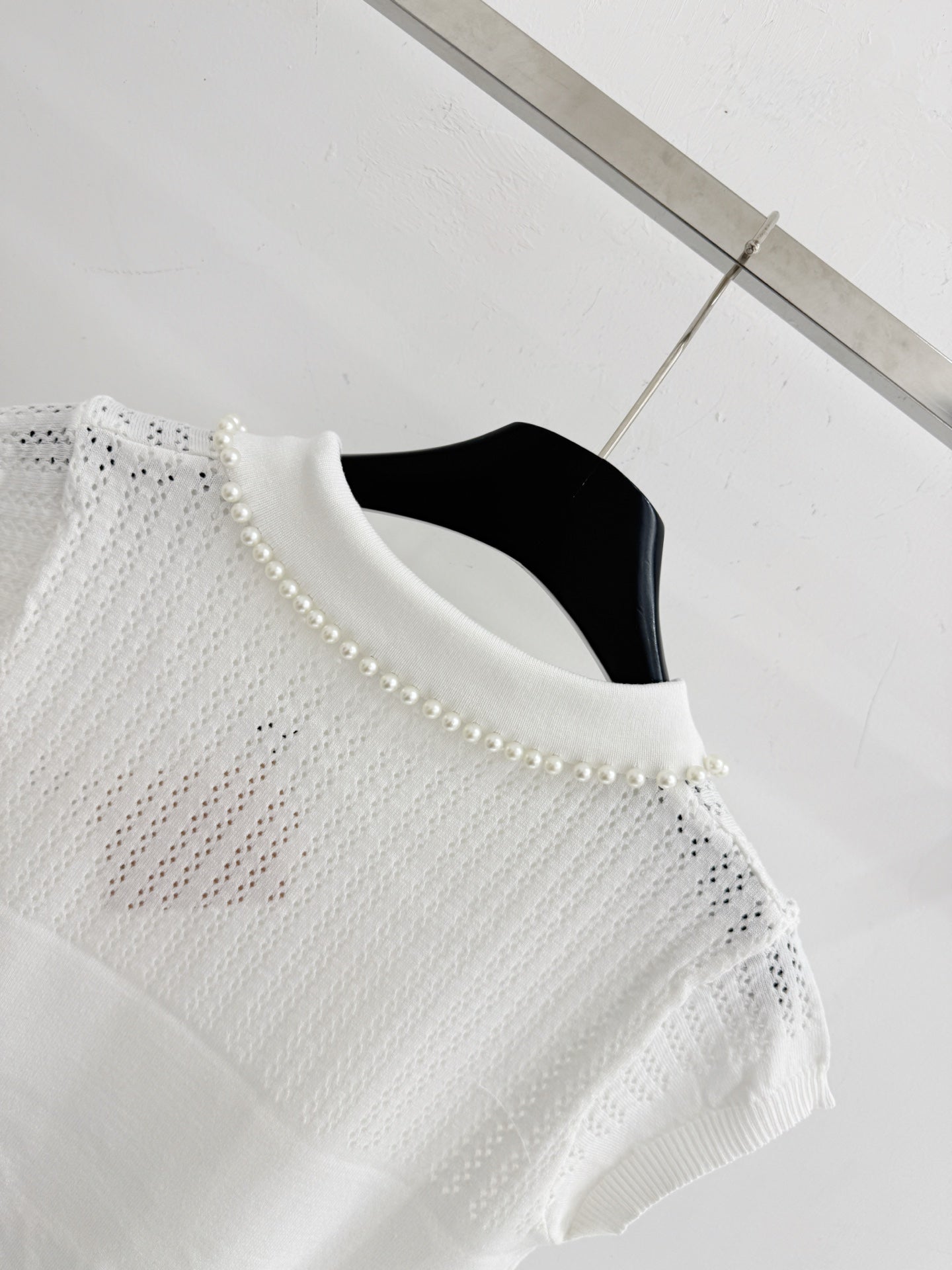 MIUMIU 26S SHORT-SLEEVED KNIT POLO SHIRT STYLE 1073