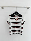 MIUMIU 26S SHORT-SLEEVED KNIT POLO SHIRT STYLE 1067