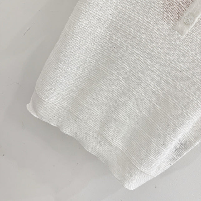MIUMIU 26S SHORT-SLEEVED KNIT POLO SHIRT STYLE 1065