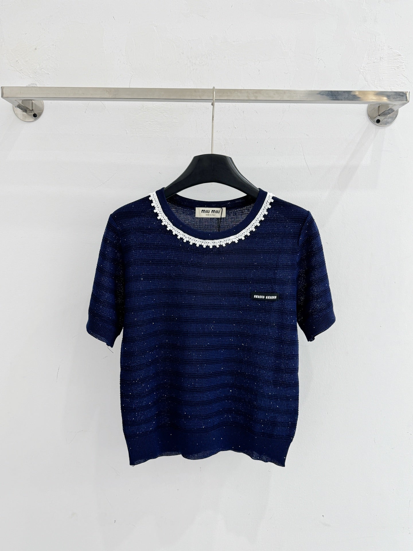 MIUMIU 26S SHORT-SLEEVED SWEATER STYLE 1064