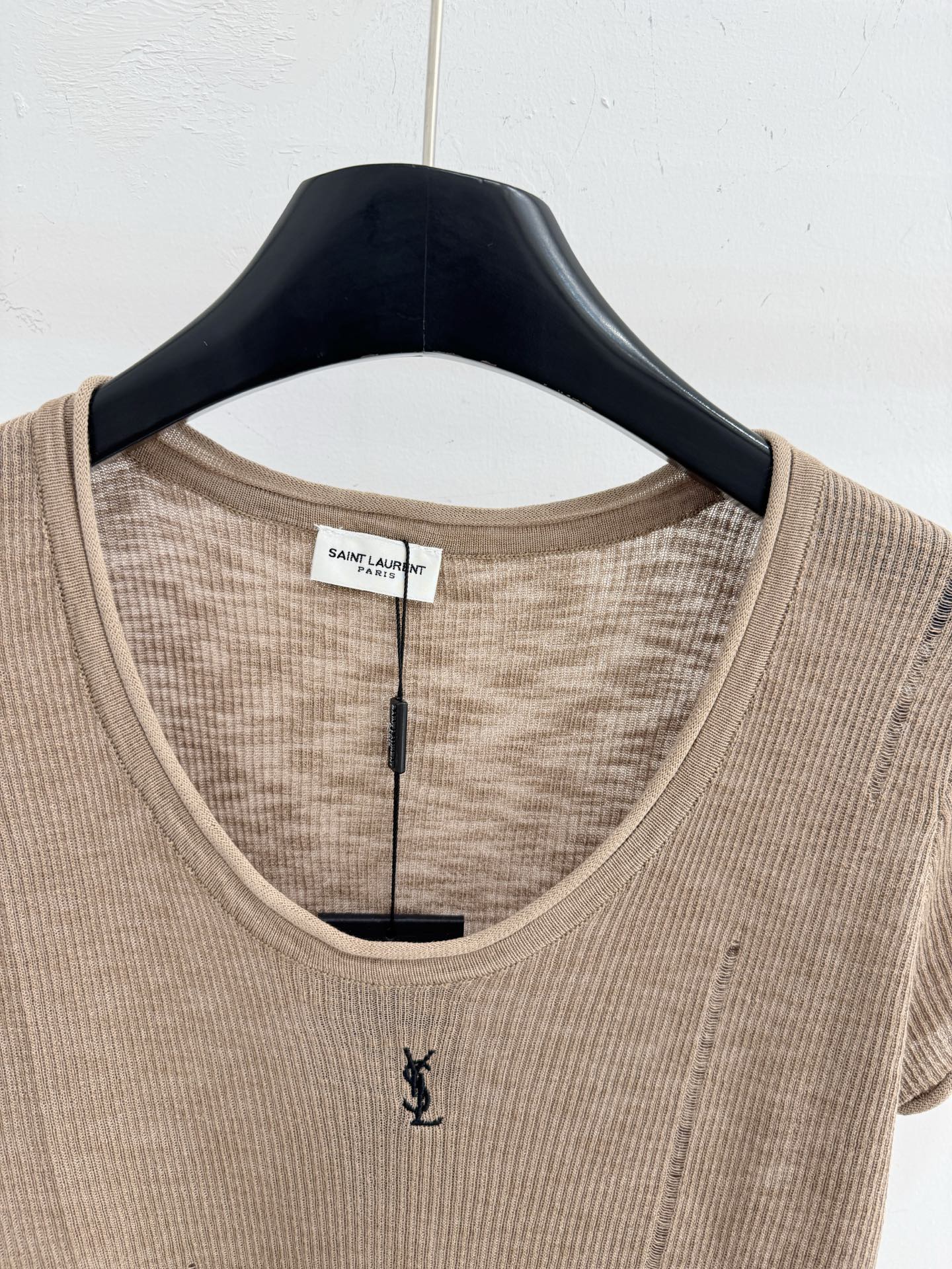 YSL 26S SHORT SLEEVE KNIT T-SHIRT 423