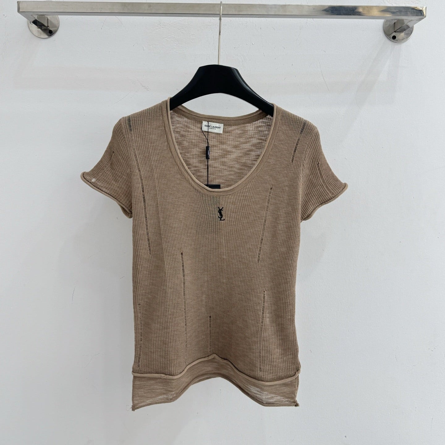 YSL 26S SHORT SLEEVE KNIT T-SHIRT 423