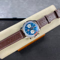 TOP TIME B01 SHELBY COBRA STEEL CASE BLUE MIX WHITE DIAL