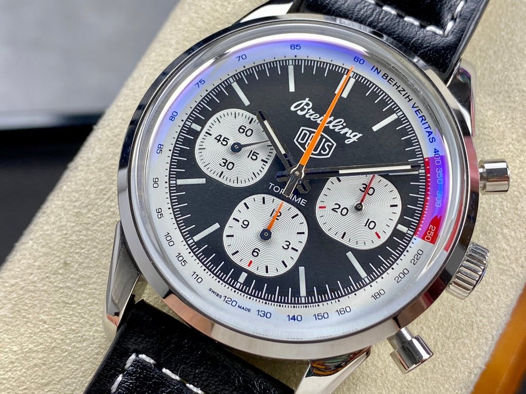 TOP TIME B01 DEUS STEEL CASE BLACK MIX WHITE DIAL