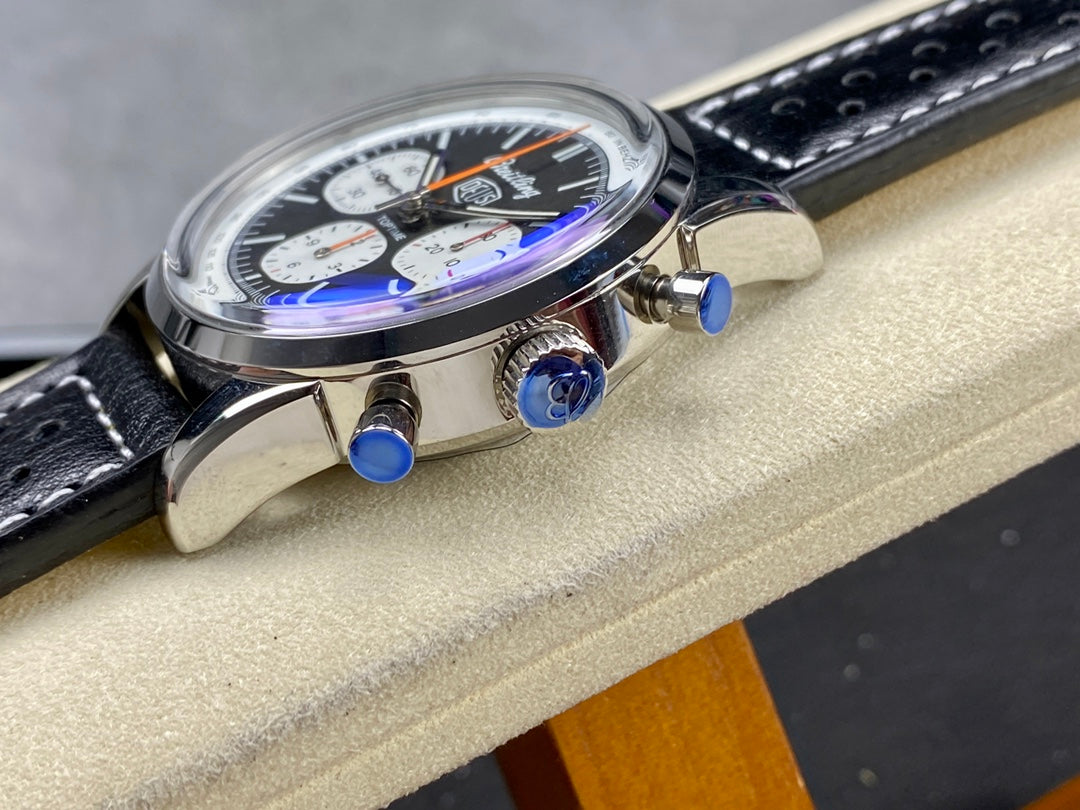 TOP TIME B01 DEUS STEEL CASE BLACK MIX WHITE DIAL