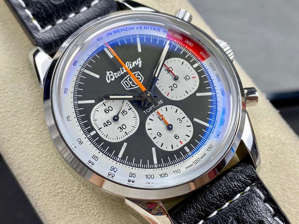 TOP TIME B01 DEUS STEEL CASE BLACK MIX WHITE DIAL