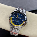 CHRONOMAT AUTOMATIC GMT 40 ALL STEEL BLUE MIX YELLOW DIAL