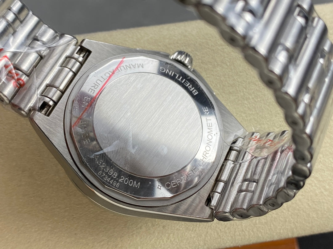 CHRONOMAT AUTOMATIC GMT 40 ALL STEEL BLUE MIX YELLOW DIAL