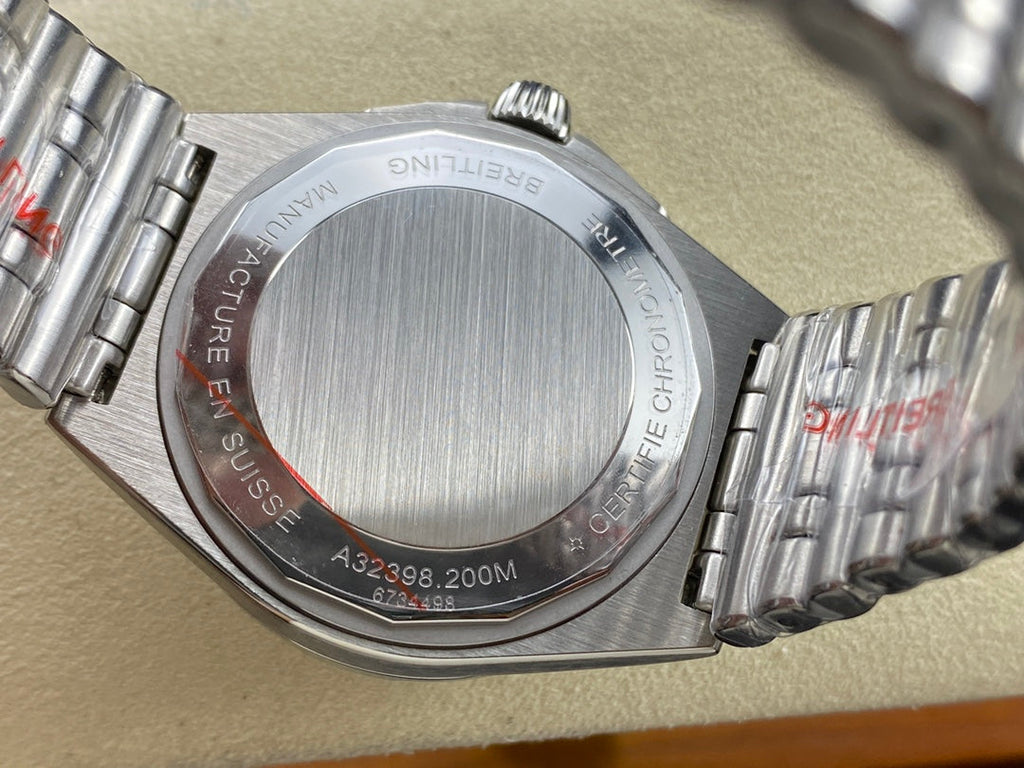 CHRONOMAT AUTOMATIC GMT 40 ALL STEEL BLACK DIAL