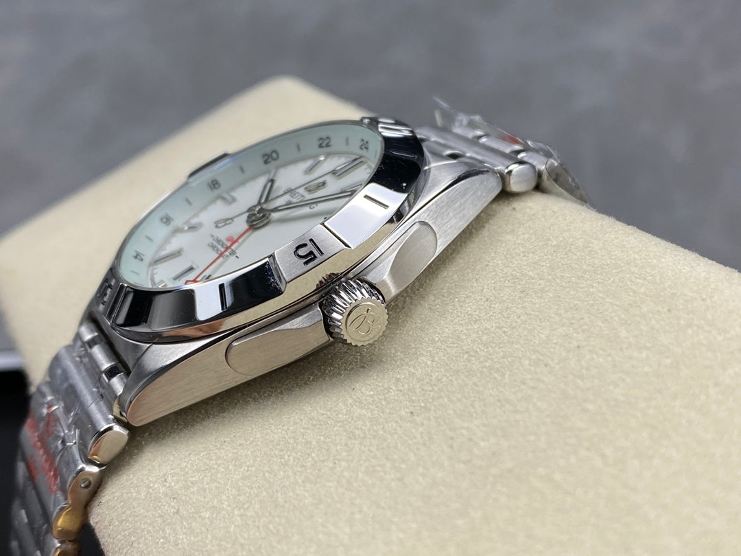 CHRONOMAT AUTOMATIC GMT 40 ALL STEEL WHITE DIAL