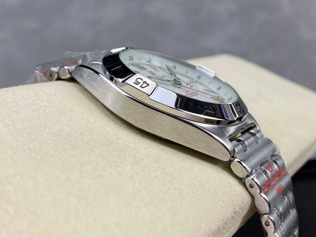 CHRONOMAT AUTOMATIC GMT 40 ALL STEEL WHITE DIAL