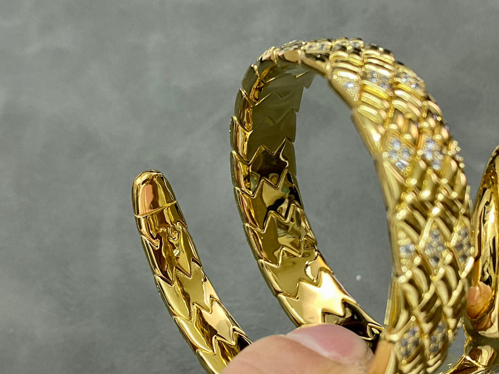SERPENTI TUBOGAS QUARTZ YELLOW GOLD WHITE DIAL