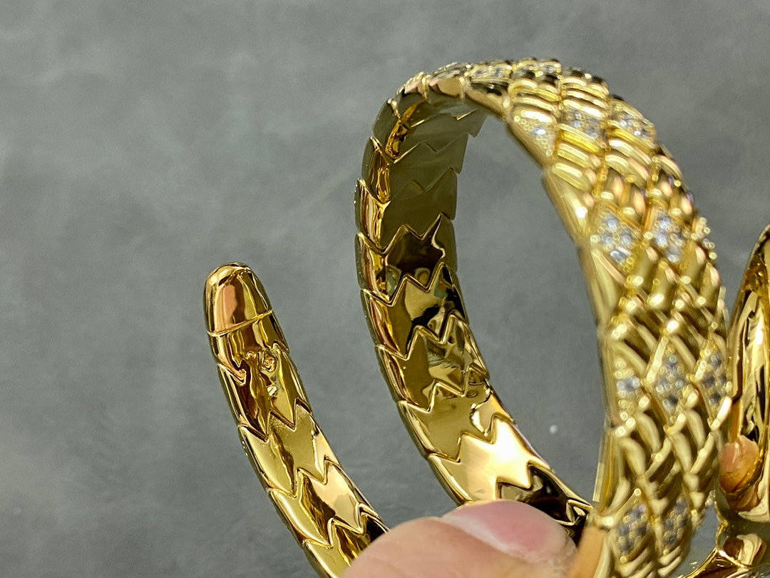 SERPENTI TUBOGAS QUARTZ YELLOW GOLD WHITE DIAL