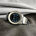 NAVITIMER AUTOMATIC 41 STEEL BEZEL MIDNIGHT BLUE AND WHITE DIAL