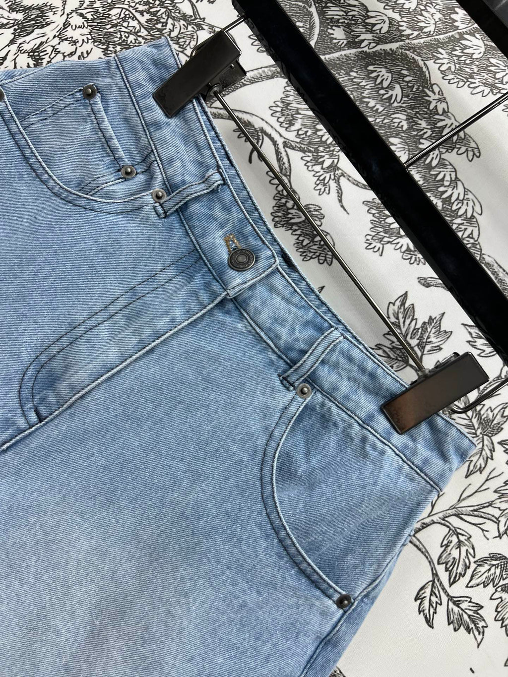 SHORT PANT DENIM JACQUARD SLATE BLUE 266726