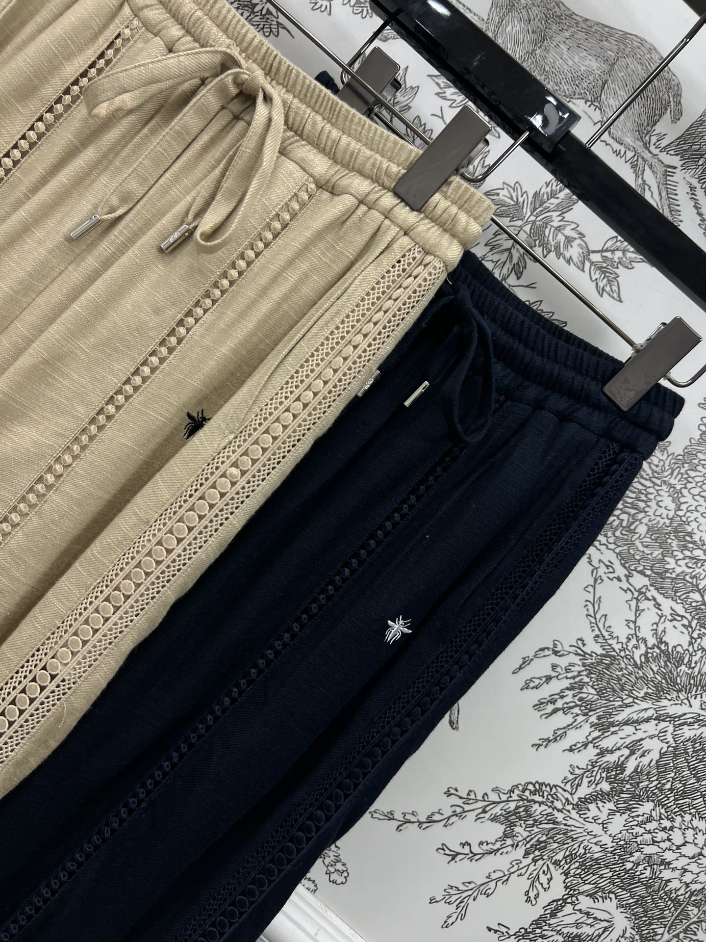 DIOR LINEN LACE PANTS 268742