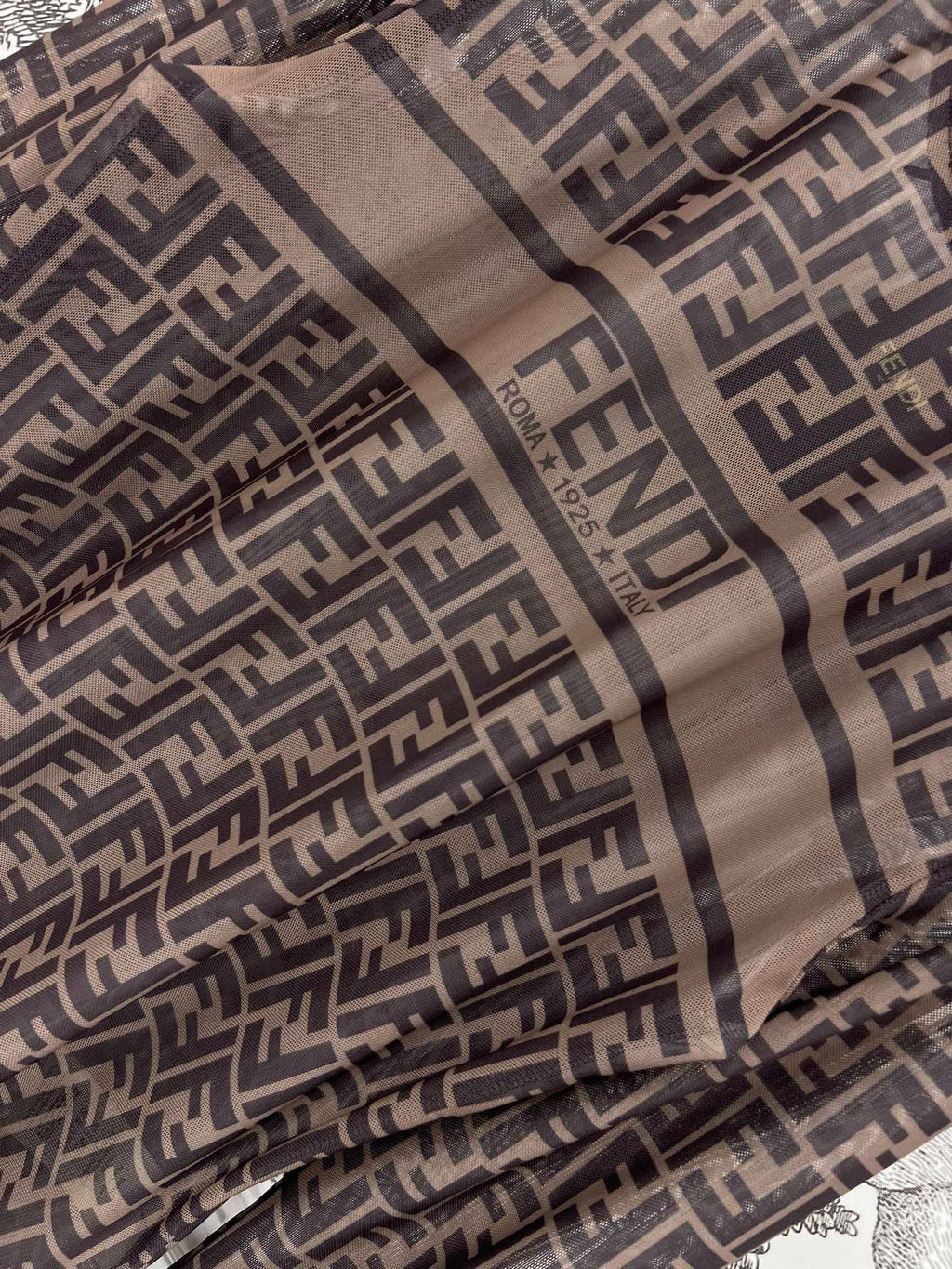 FENDI CREW NECK PRINTED T-SHIRT 268598