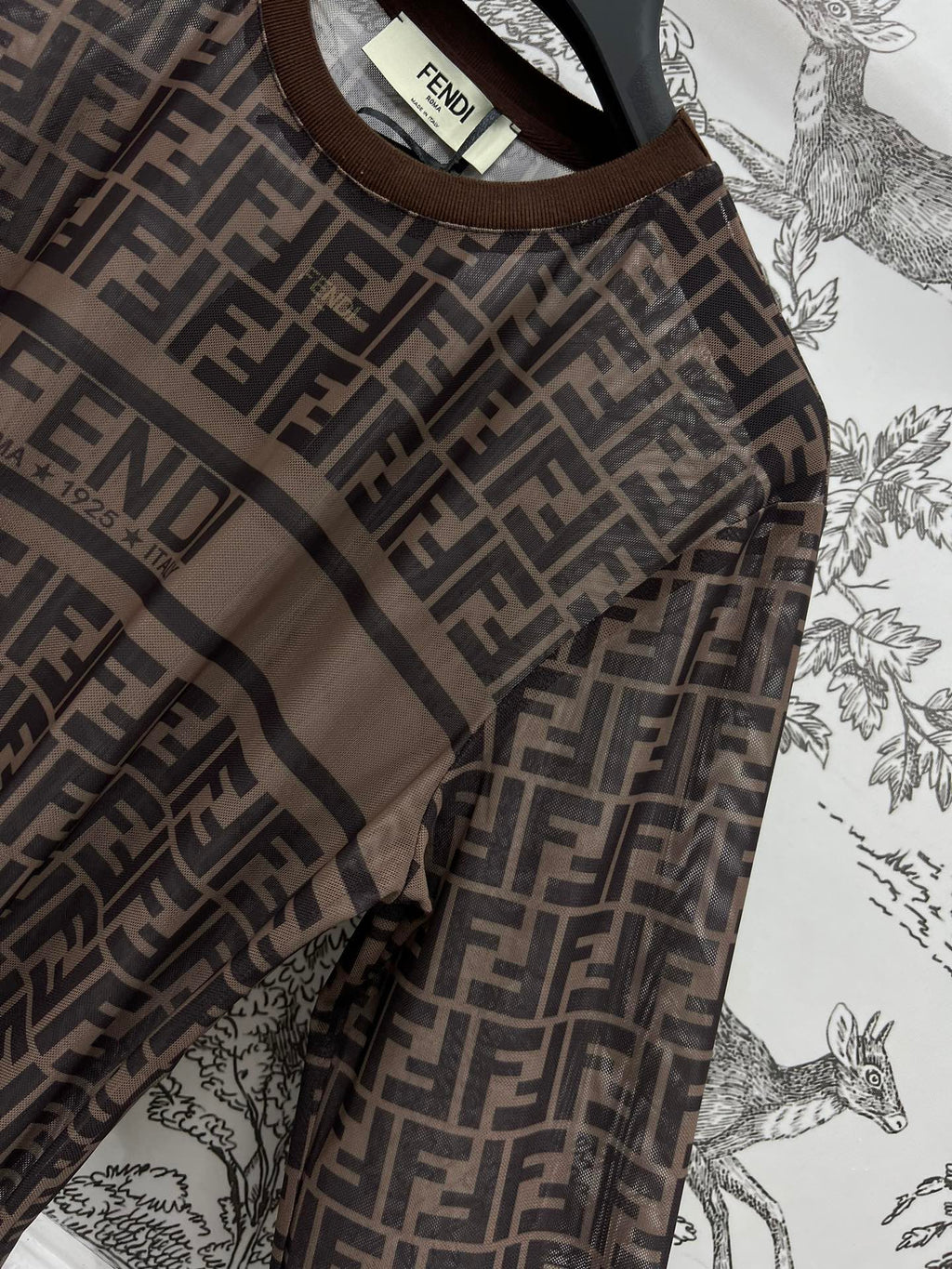 FENDI CREW NECK PRINTED T-SHIRT 268598