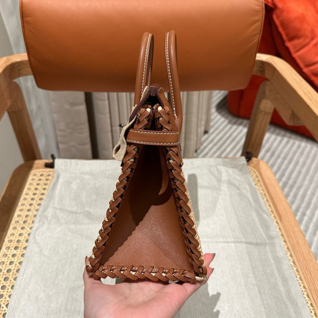 HM BIRKIN PICNIC 25 CM IN CAMEL CALFSKIN SILVER HARDWARE