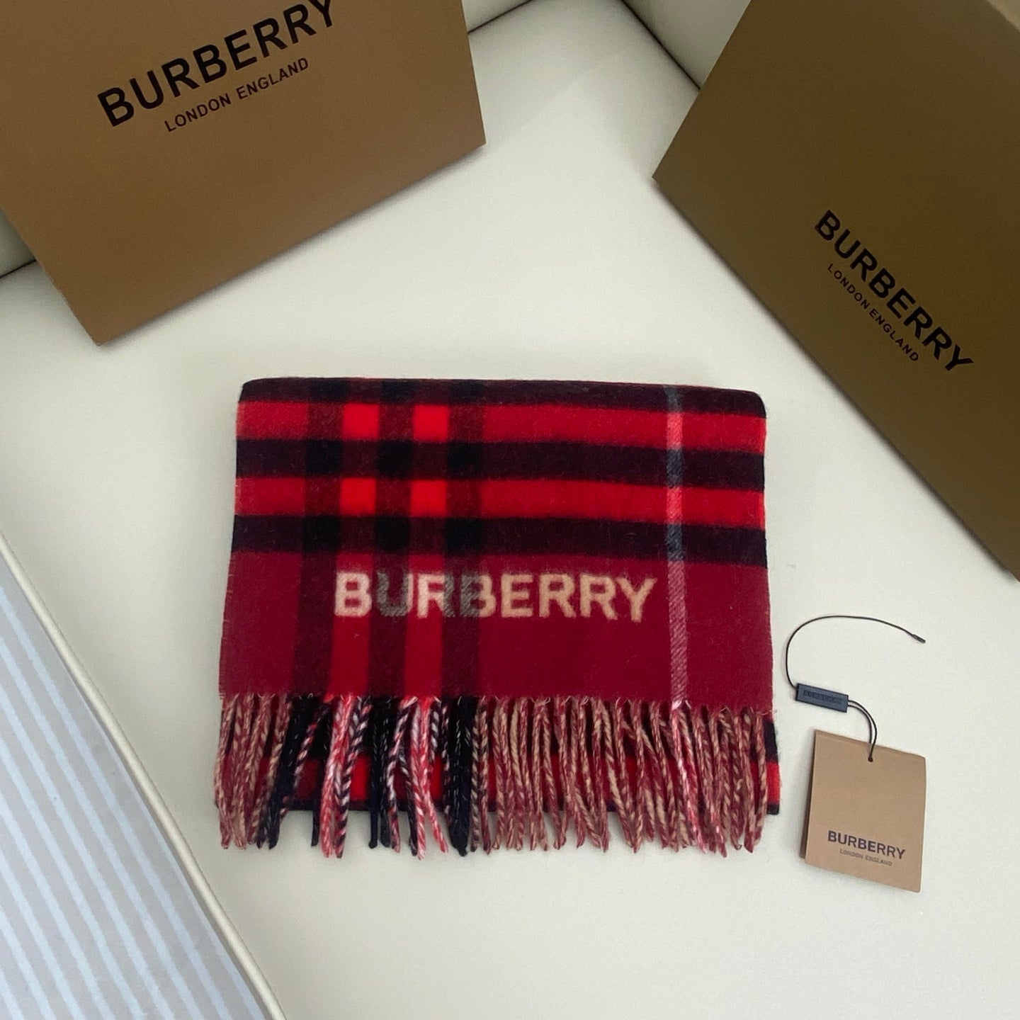 BURBERRY 25S SCARF 168 CM IN CASHMERE 935610