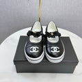 CHANEL 26S MARY JANE SNEAKERS IN BLACK CALFSKIN