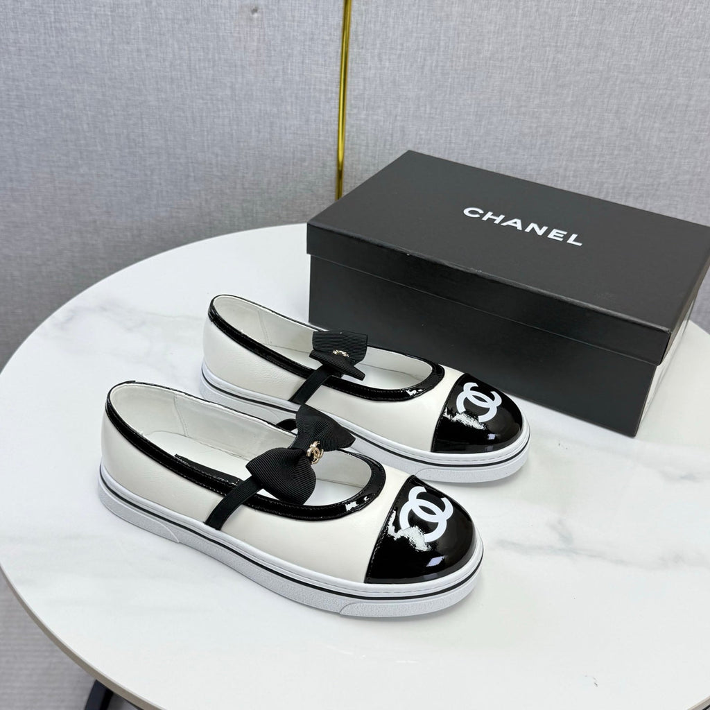 CHANEL 26S MARY JANE SNEAKERS IN WHITE CALFSKIN