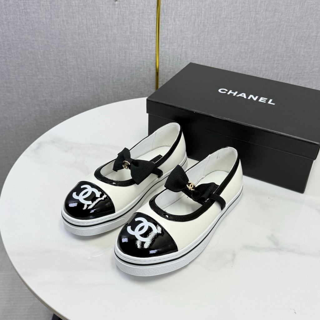 CHANEL 26S MARY JANE SNEAKERS IN WHITE CALFSKIN