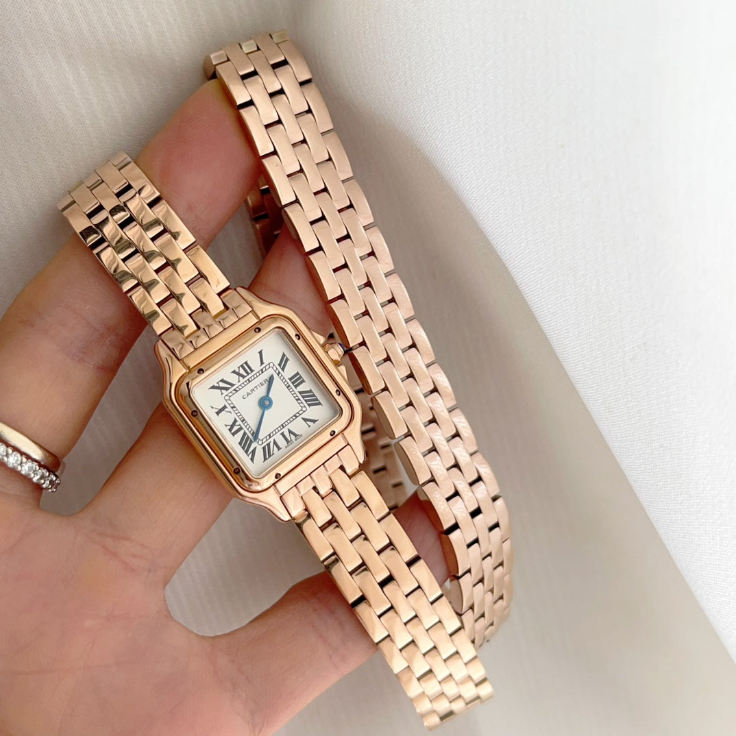 PANTHÈRE DE CARTIER WATCH ROSE GOLD CASE