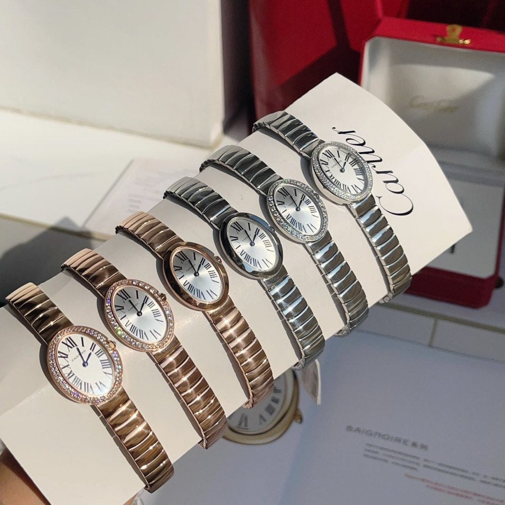 BAIGNOIRE DE CARTIER WATCH SMALL MODEL ROSE GOLD CASE