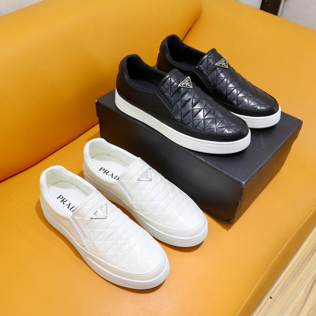 PRA LOAFERS WHITE CARO CALFSKIN