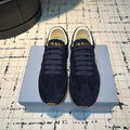PRA TRIANGLE LOGO SNEAKERS DARK BLUE SUEDE