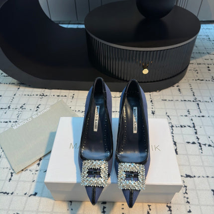HANGISI 100 MM IN AEGEAN BLUE SUEDE