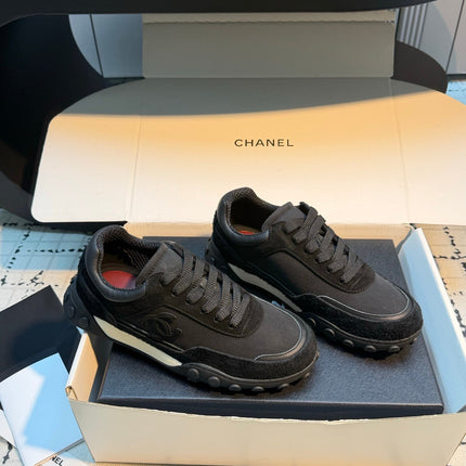 CHANEL 26S CHUNKY SNEAKERS IN BLACK SUEDE