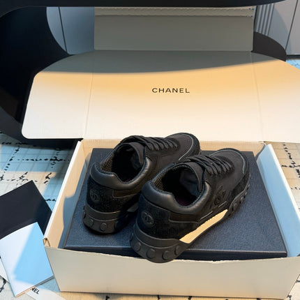 CHANEL 26S CHUNKY SNEAKERS IN BLACK SUEDE