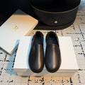 THE ROW 26S LOAFERS IN DARK BROWN CALFSKIN