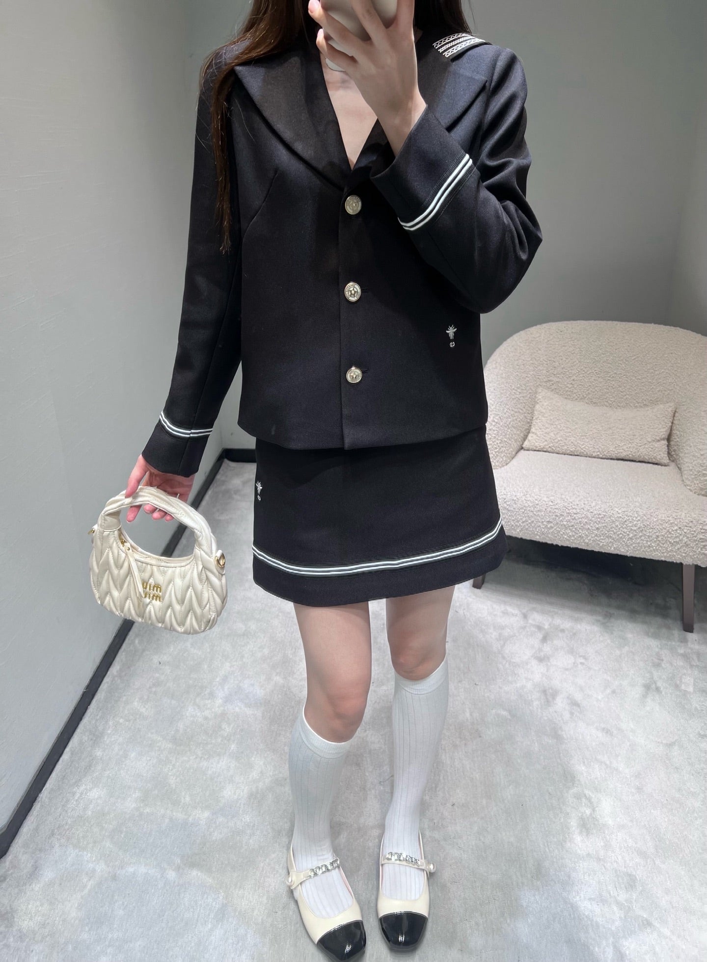 DIOR 26S BLAZER AND SKIRT SET 1134