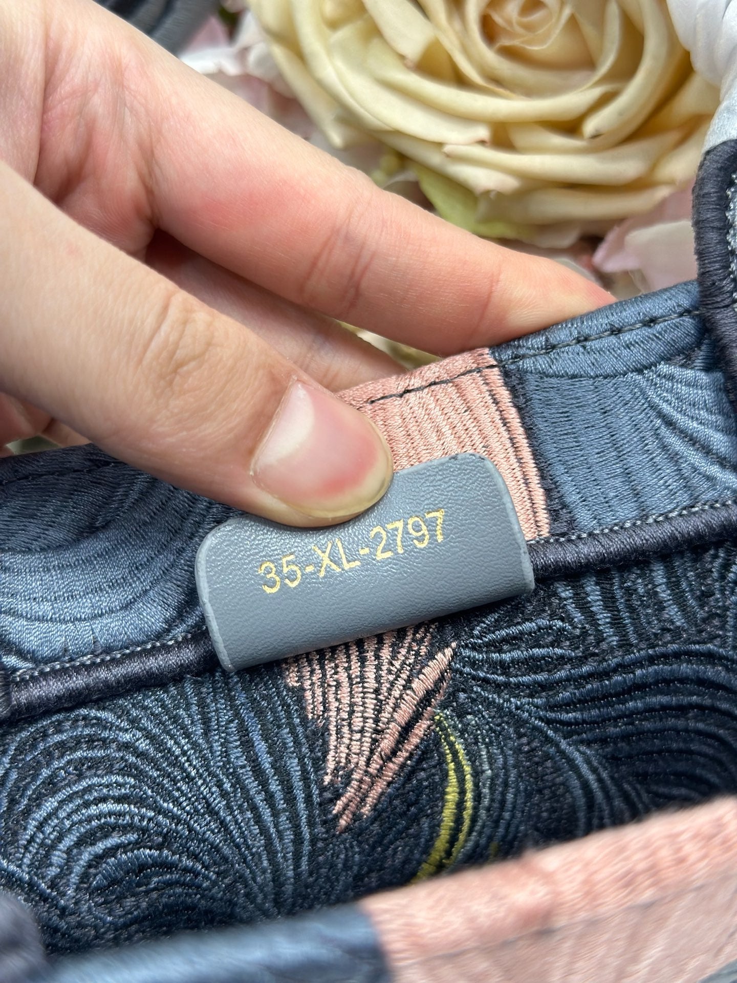 DIOR 26S MINI BOOK TOTE 26 IN MULTICOLOR WOVEN FABRIC