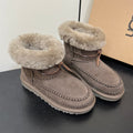 CLASSIC MINI ALPINE IN CEDAR BROWN SUEDE AND FLEECE