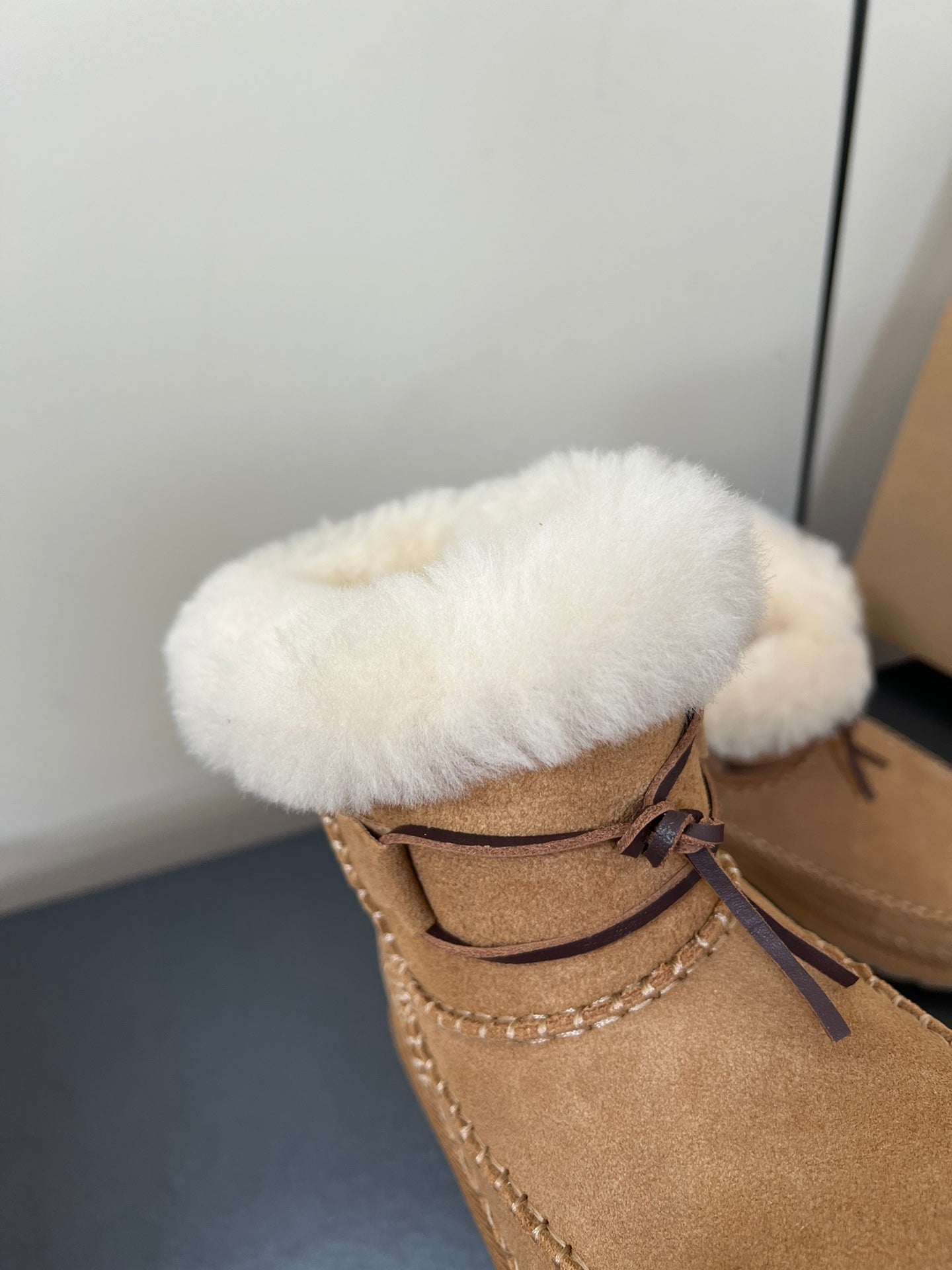 CLASSIC MINI ALPINE IN CHESTNUT BROWN SUEDE