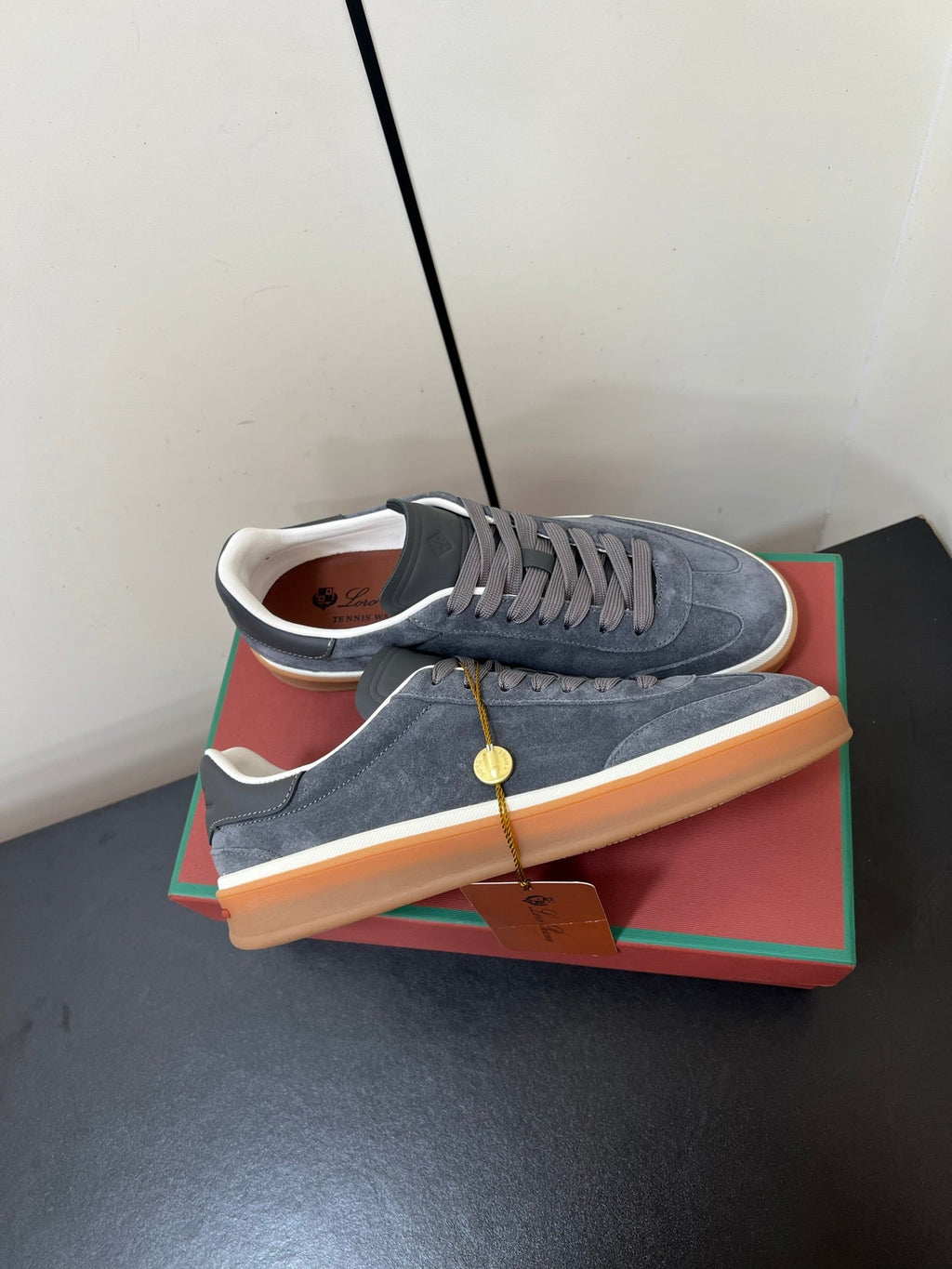 LP 25S TENNIS WALK SNEAKERS IN BLUE GRAY SUEDE