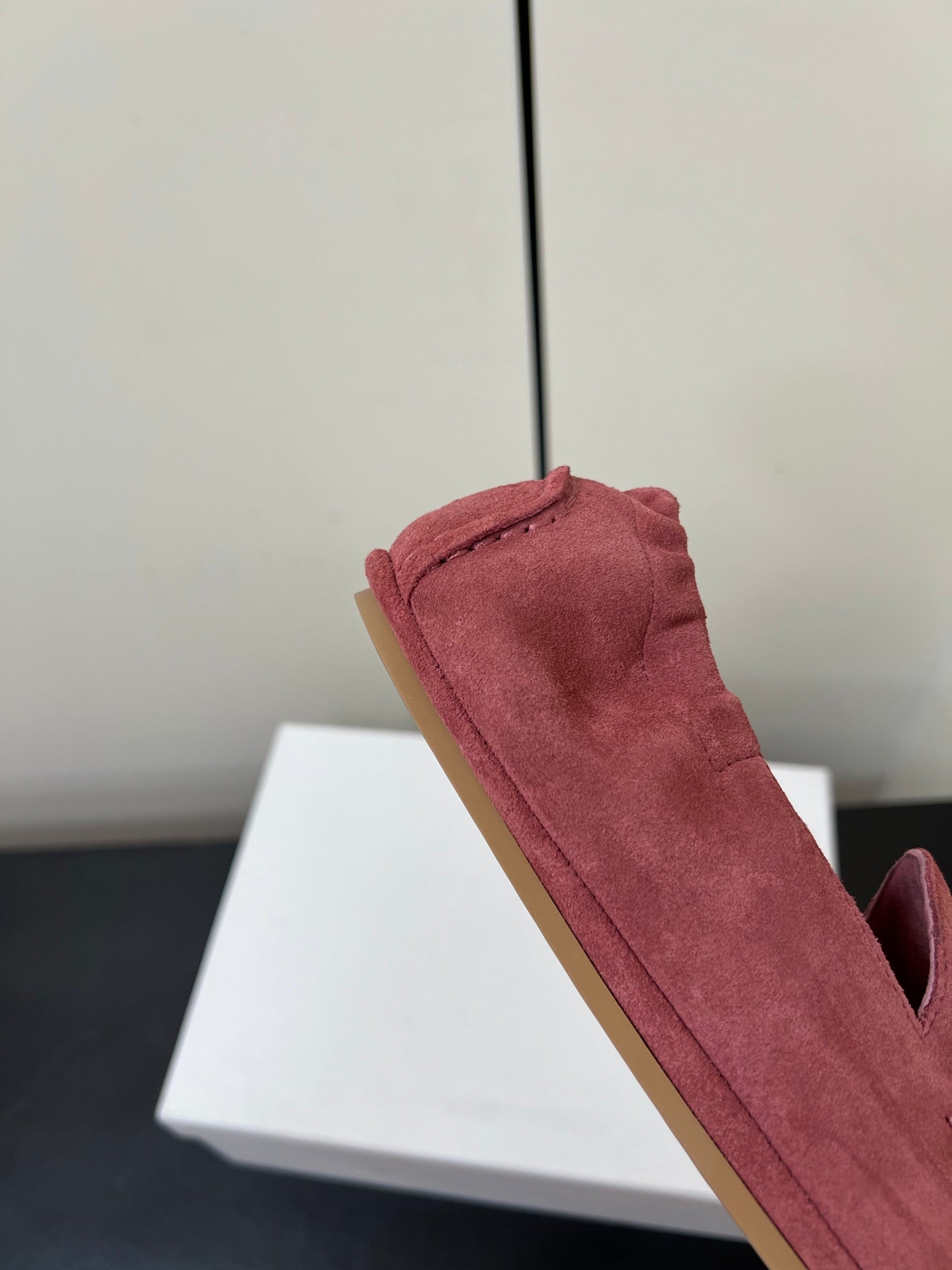 CELINE 26S MAILLON TRIOMPHE LOAFER IN PINK SUEDE