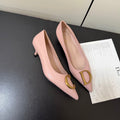 DIOR 26S POINTED-TOE HIGH HEELS 35MM IN PINK CALFSKIN GOLD HARDWARE