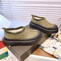 TASMAN WEATHER HYBRID IN OLIVE GREEN SUEDE AND BLACK CALFSKIN