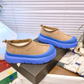 TASMAN WEATHER HYBRID IN PEANUT BROWN SUEDE AND COBALT BLUE CALFSKIN