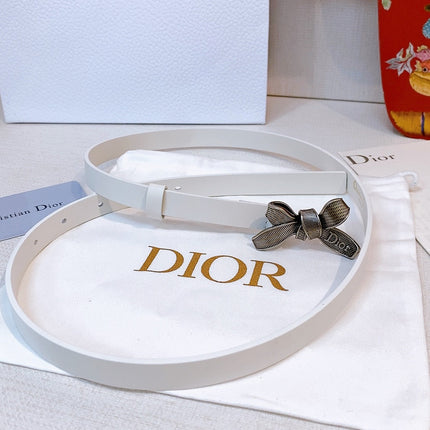 DIOR 26S BELT 15 MM IN WHITE CALFSKIN 657715