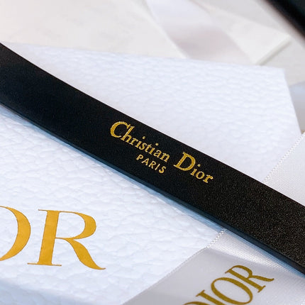 DIOR 26S BELT 15 MM IN BLACK CALFSKIN 657720