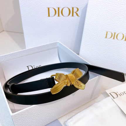 DIOR 26S BELT 15 MM IN BLACK CALFSKIN 657720