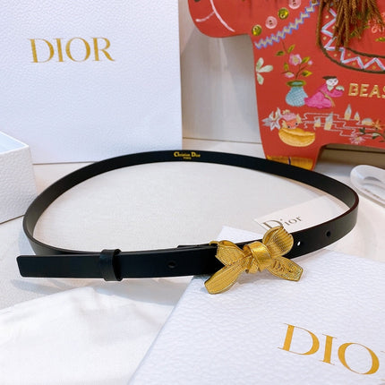 DIOR 26S BELT 15 MM IN BLACK CALFSKIN 657720