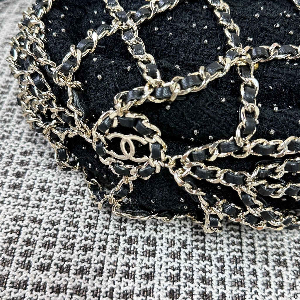 CHANEL 26S PARIS-CHENONCEAU  PRE-FALL MESH BAG 24 IN MESH GOLD HARDWARE